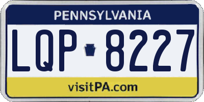 PA license plate LQP8227