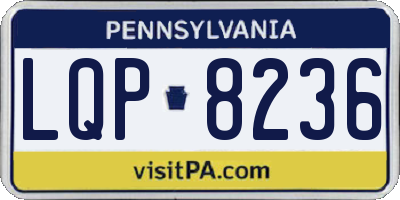 PA license plate LQP8236