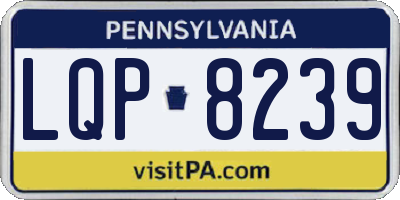 PA license plate LQP8239