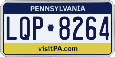 PA license plate LQP8264