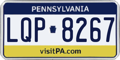 PA license plate LQP8267