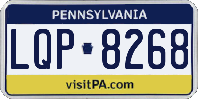 PA license plate LQP8268