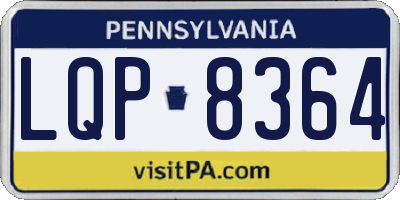 PA license plate LQP8364
