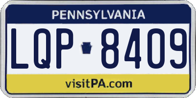 PA license plate LQP8409