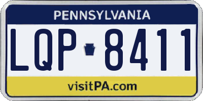 PA license plate LQP8411