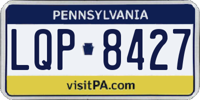 PA license plate LQP8427
