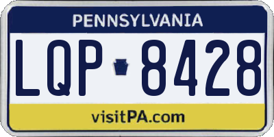 PA license plate LQP8428