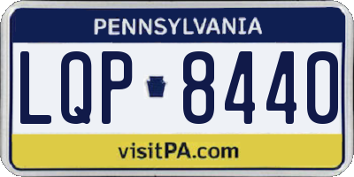PA license plate LQP8440