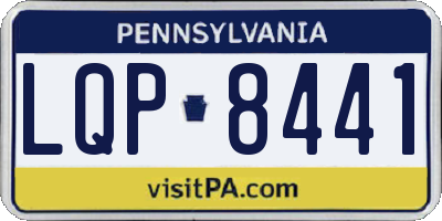 PA license plate LQP8441