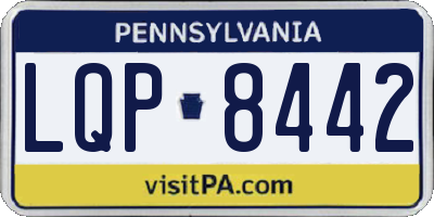 PA license plate LQP8442