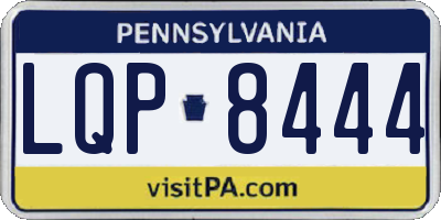 PA license plate LQP8444
