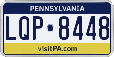 PA license plate LQP8448