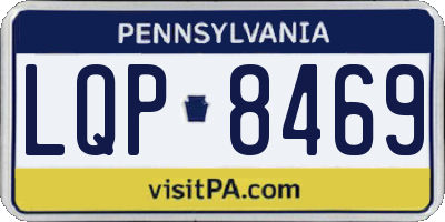 PA license plate LQP8469