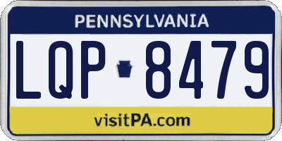 PA license plate LQP8479