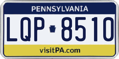 PA license plate LQP8510