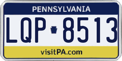 PA license plate LQP8513