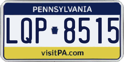 PA license plate LQP8515