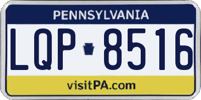 PA license plate LQP8516
