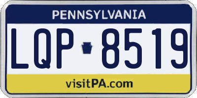 PA license plate LQP8519