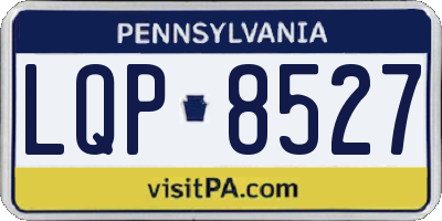 PA license plate LQP8527