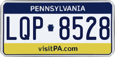 PA license plate LQP8528