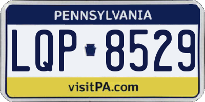 PA license plate LQP8529