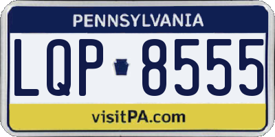 PA license plate LQP8555
