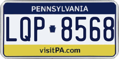 PA license plate LQP8568