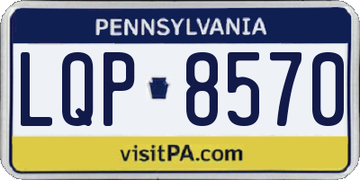 PA license plate LQP8570