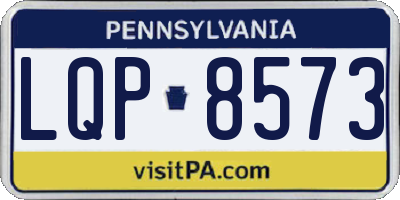 PA license plate LQP8573