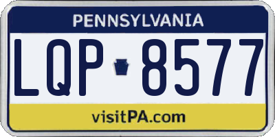 PA license plate LQP8577