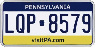 PA license plate LQP8579
