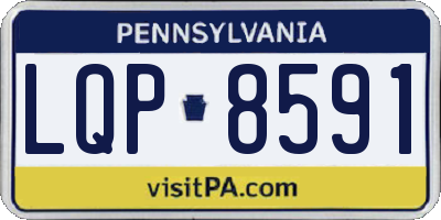 PA license plate LQP8591