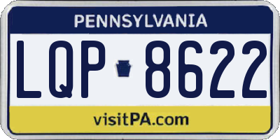 PA license plate LQP8622