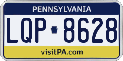 PA license plate LQP8628