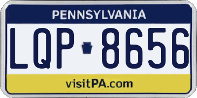 PA license plate LQP8656
