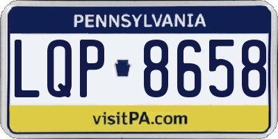PA license plate LQP8658