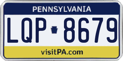 PA license plate LQP8679