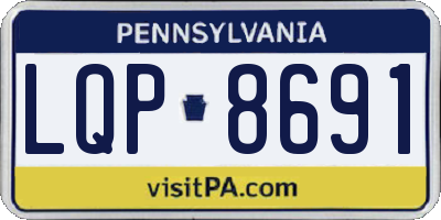 PA license plate LQP8691