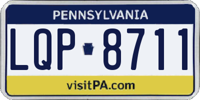 PA license plate LQP8711