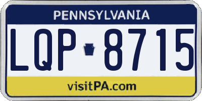 PA license plate LQP8715