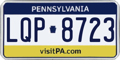 PA license plate LQP8723