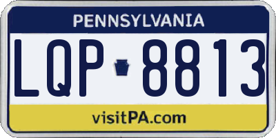 PA license plate LQP8813