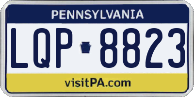 PA license plate LQP8823