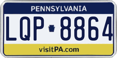 PA license plate LQP8864