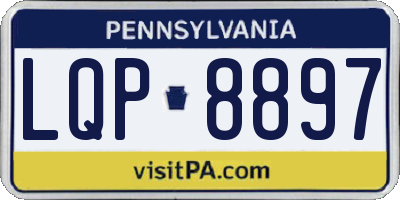 PA license plate LQP8897