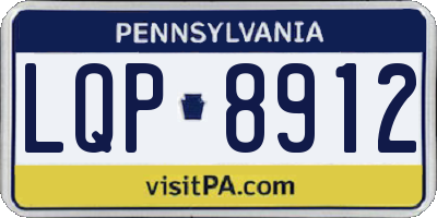 PA license plate LQP8912