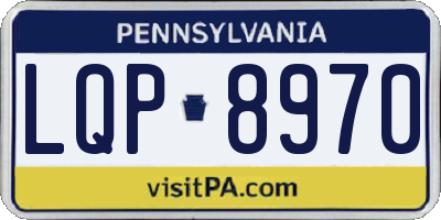 PA license plate LQP8970