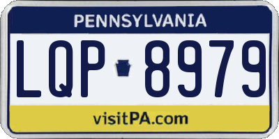 PA license plate LQP8979