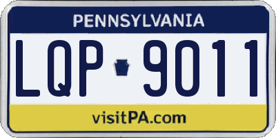 PA license plate LQP9011